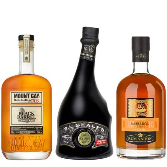 Zvýhodněný set = Mount Gay Black Barrel + R.L.Seale's 10 Y.O. + Rum Nation Barbados 8 Y.O.