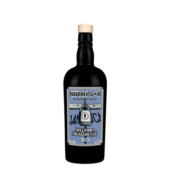 Warehouse #1 Overproof White Rum Trelawny Treasure Too VRW modrý