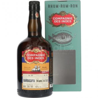 Aukce Compagnie des Indes Barbagaya 14y 2007 0,7l 43% GB L.E.