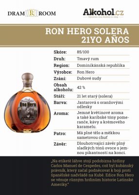 Ron Hero Solera 21y 0,04l 42%