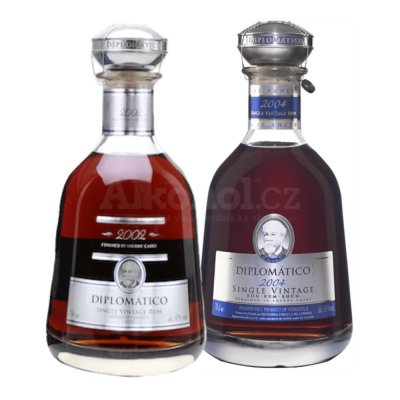 Aukce Diplomatico Single Vintage 2002 a 2004 2×0,7l 43%