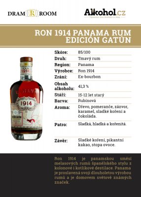 Ron 1914 Edicion Gatún 0,04l 41,3%