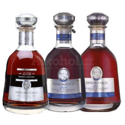 Aukce Diplomatico Single Vintage 2002, 2004 a 2005 3×0,7l 43%