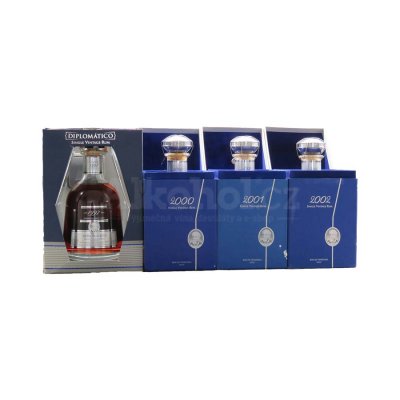 Aukce Diplomatico Single Vintage 1997, 2000, 2001, 2002 4×0,7l 43% GB L.E.