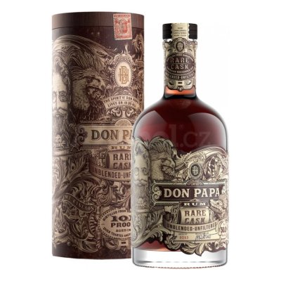 Aukce Don Papa Rare Cask 5y 0,7l 50,5% + sklenice - 8023
