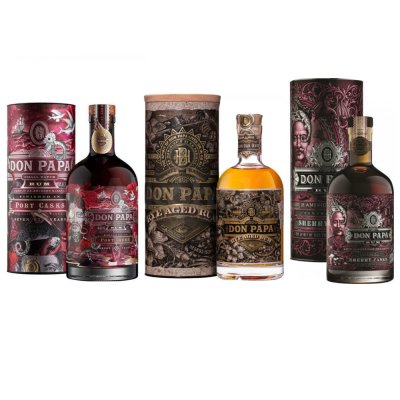 Aukce Don Papa Port Casks 7y & Rye Cask & Sherry Casks 5y 3×0,7l