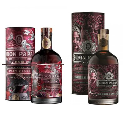 Aukce Don Papa Port Casks 7y & Don Papa Sherry Casks 5y 2×0,7l L.E.