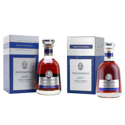 Aukce Diplomatico Single Vintage 2005 a 2007 2×0,7l 43%