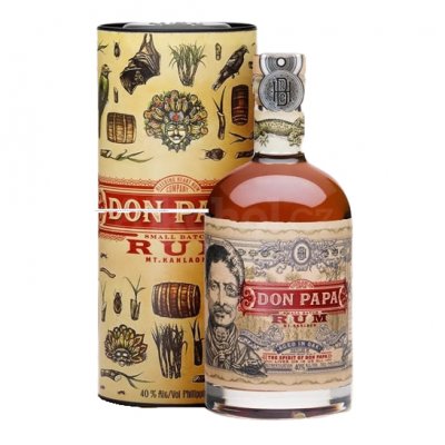 Aukce Don Papa Field Notes of Papa Isio 7y 0,7l 40% Tuba